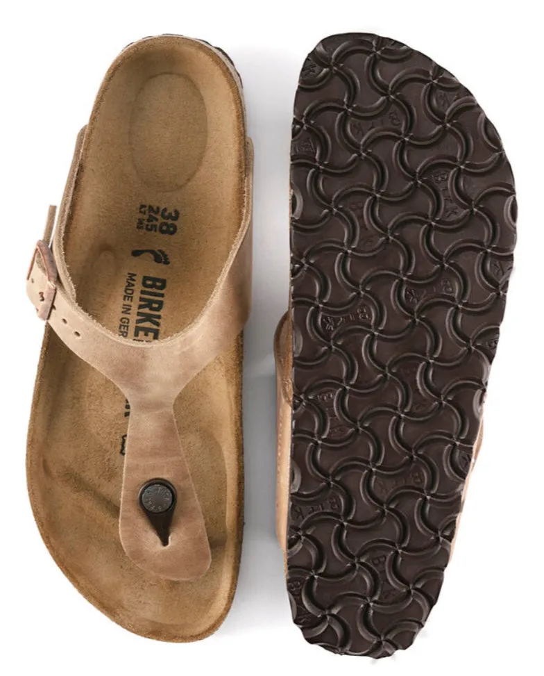 Birkenstock Gizeh Oiled Leather Tabacco 943813
