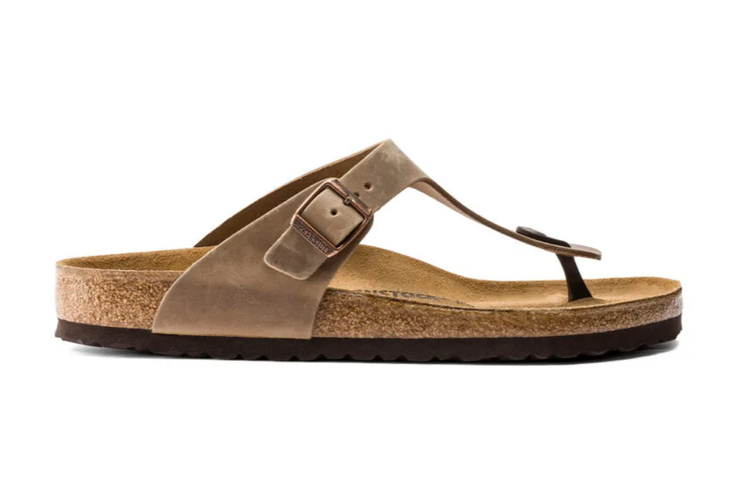 Birkenstock Gizeh Oiled Leather Tabacco 943813