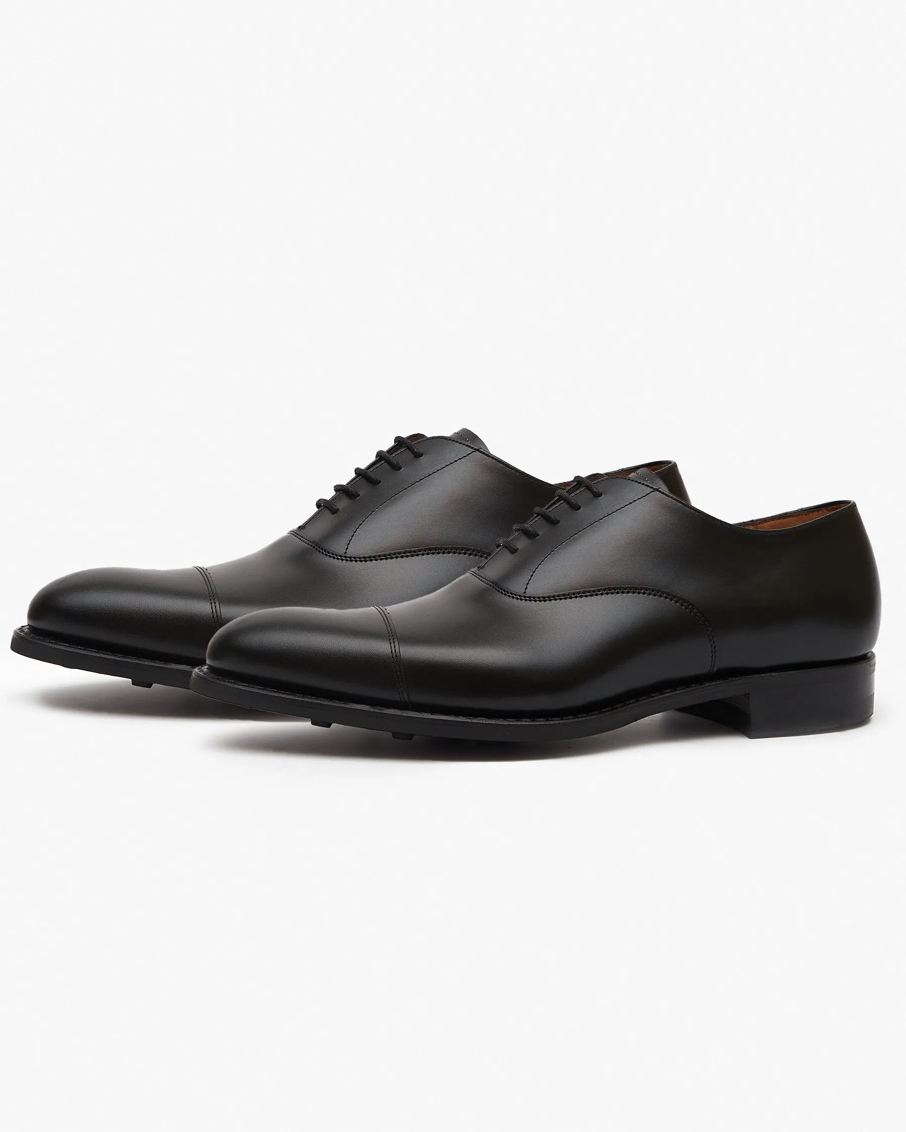 Cheaney Lime R Oxford Shoe - Black Calf Leather / Dainite Rubber Sole