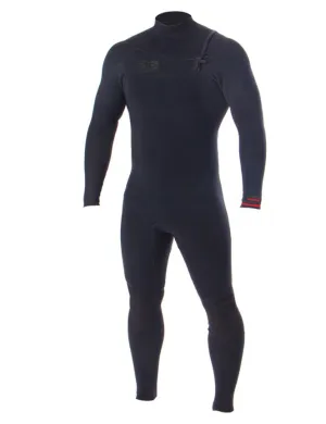 Double Black 4/3 Chest  Zip Steamer - Mens wetsuit