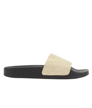 Humberto Suede Slides in Sand Dune