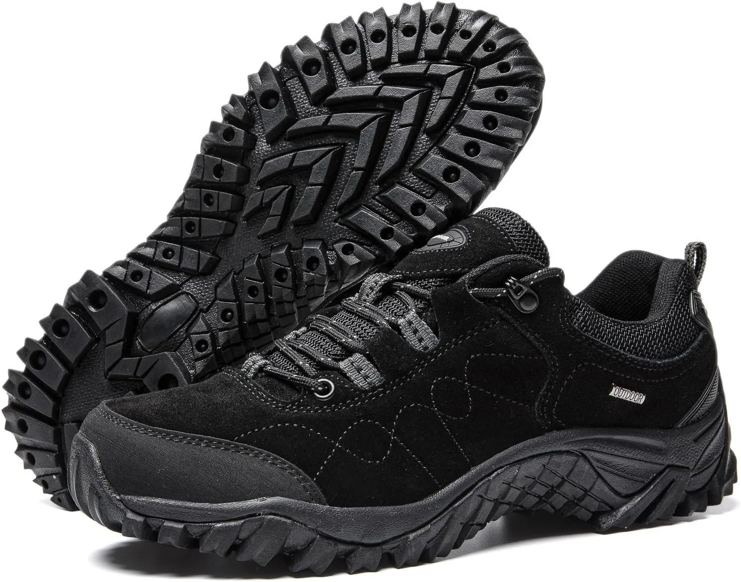 Men's Fashion Retro Waterproof Outdoor Hiking Shoes Lace Up Low-Top Non-Slip Sneakers Lightweight Breathable Trail Running Shoes for Trekking Training Walking Camping