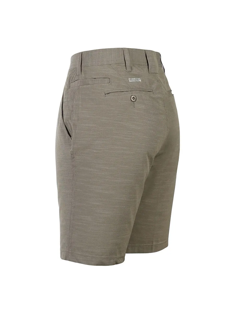 Men's Flat Front Travel 4-Way Stretch Technology Short - Caicos