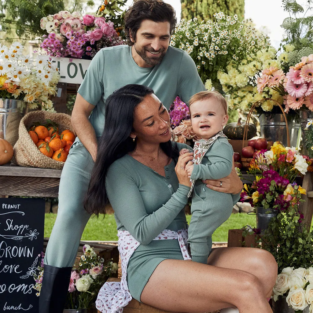 Soft Jade Waffle Convertible One Piece