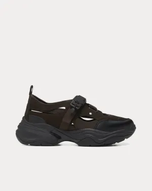 The Curve Aero Brown Slip On Sneakers