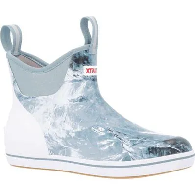 Xtratuf Mens Ankle Deck Boot - Mossy Oak Elements Wakeform Arctic Camo