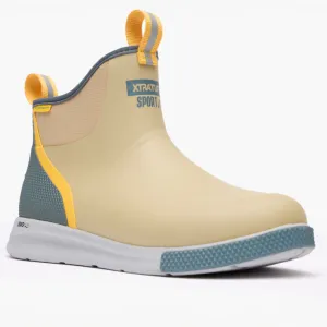 Xtratuf Mens Ankle Deck Boot Sport - Tan Multi