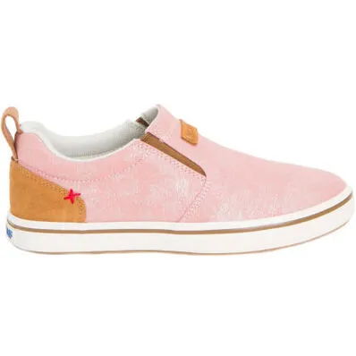 Xtratuf Womens Canvas Sharkbyte Deck Shoe - Pink / Salmon