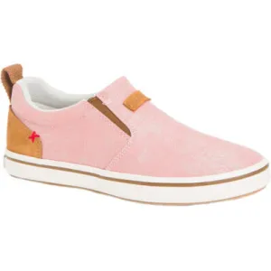 Xtratuf Womens Canvas Sharkbyte Deck Shoe - Pink / Salmon