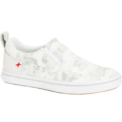 Xtratuf Womens Canvas Sharkbyte Deck Shoe - White Camo
